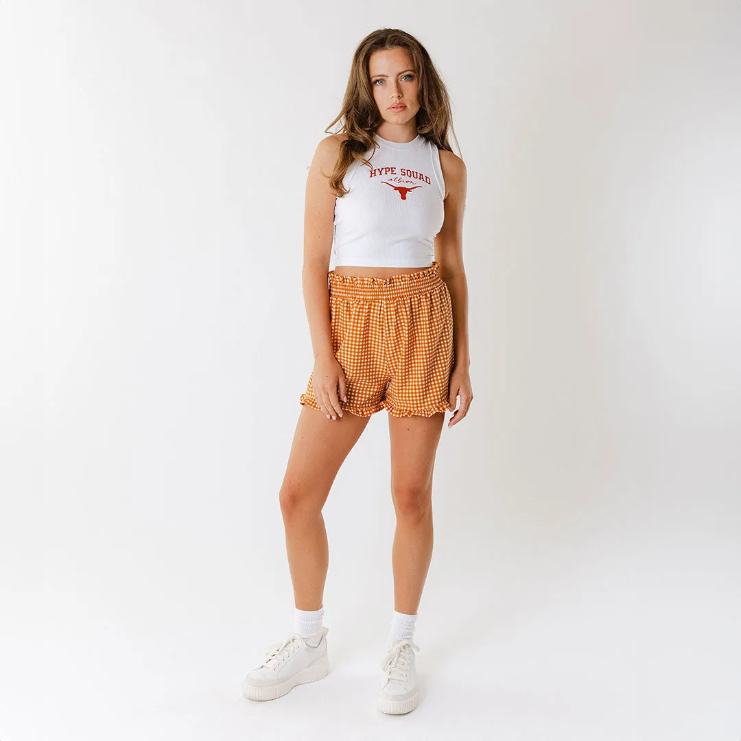 Texas High Neck Tank, White - Hype Squad