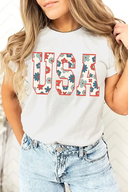 USA 4th Of July America Patriotic Graphic T Shirt