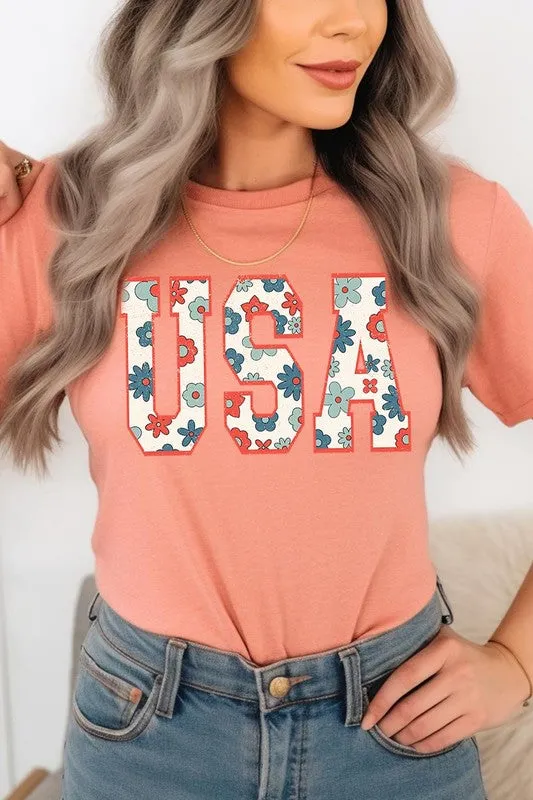 USA 4th Of July America Patriotic Graphic T Shirt
