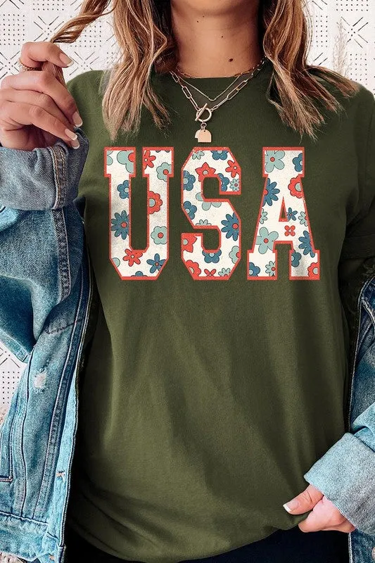 USA 4th Of July America Patriotic Graphic T Shirt