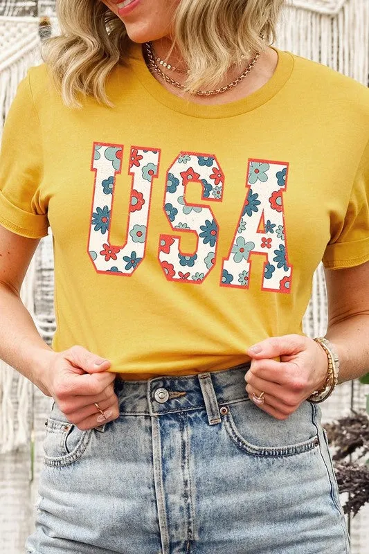 USA 4th Of July America Patriotic Graphic T Shirt
