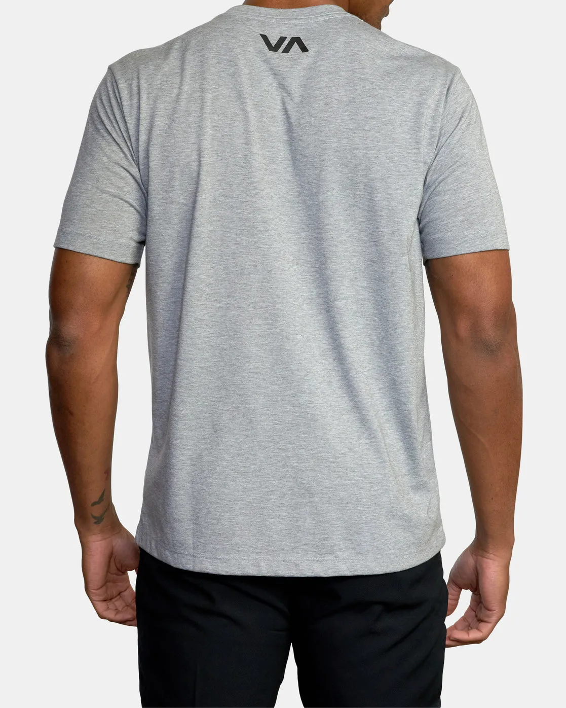 VA RVCA Blur Short Sleeve Performance Tee - Athletic Heather