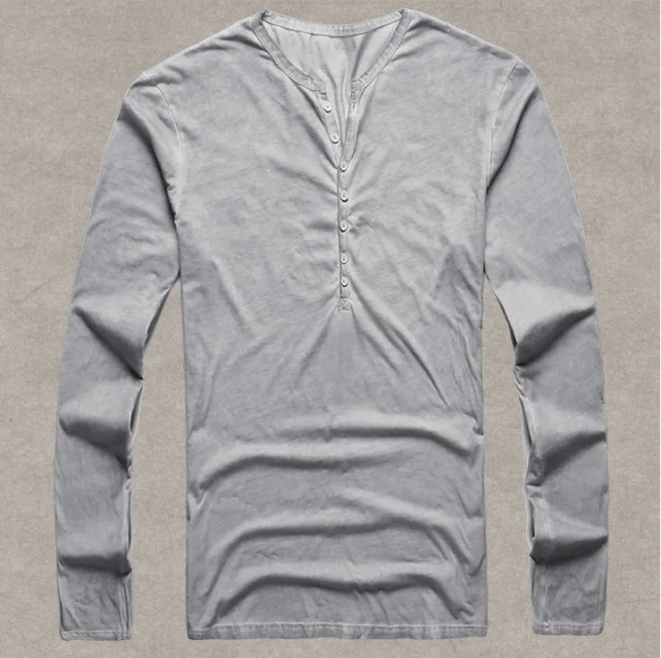 West Louis Designer Cotton Vintage Henry T Shirts