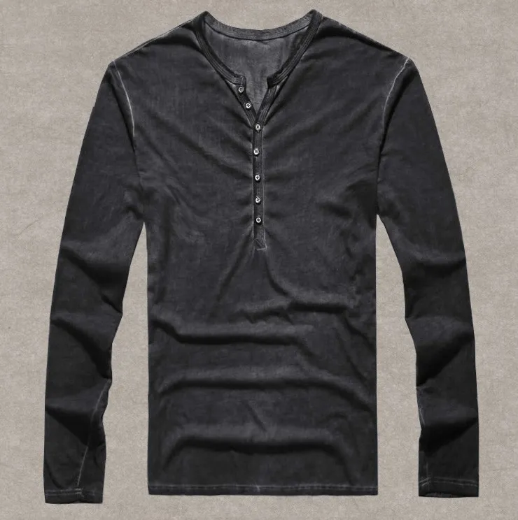 West Louis Designer Cotton Vintage Henry T Shirts