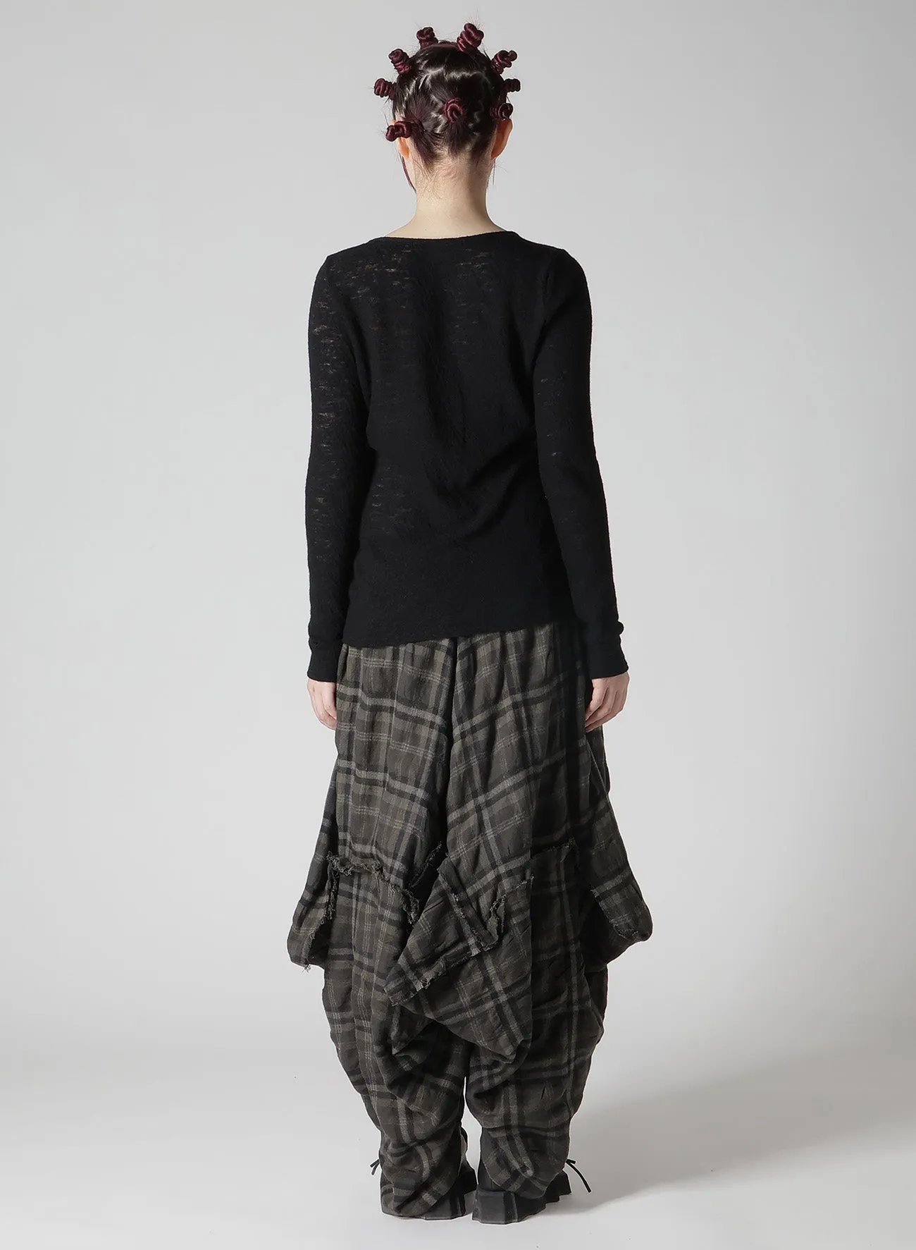 WOOL GAUZE SINGLE COMPACT LONG T-SHIRT