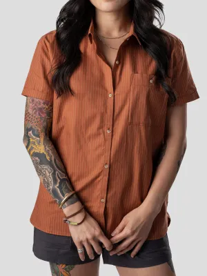 W's Creekside Shirt - Clay Pinstripe