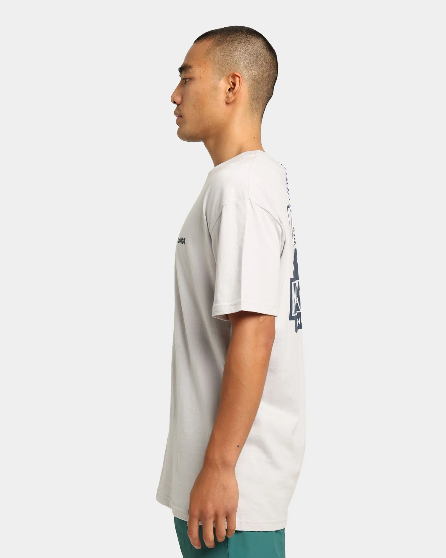 XLARGE 91 Text T-Shirt Grey/Navy