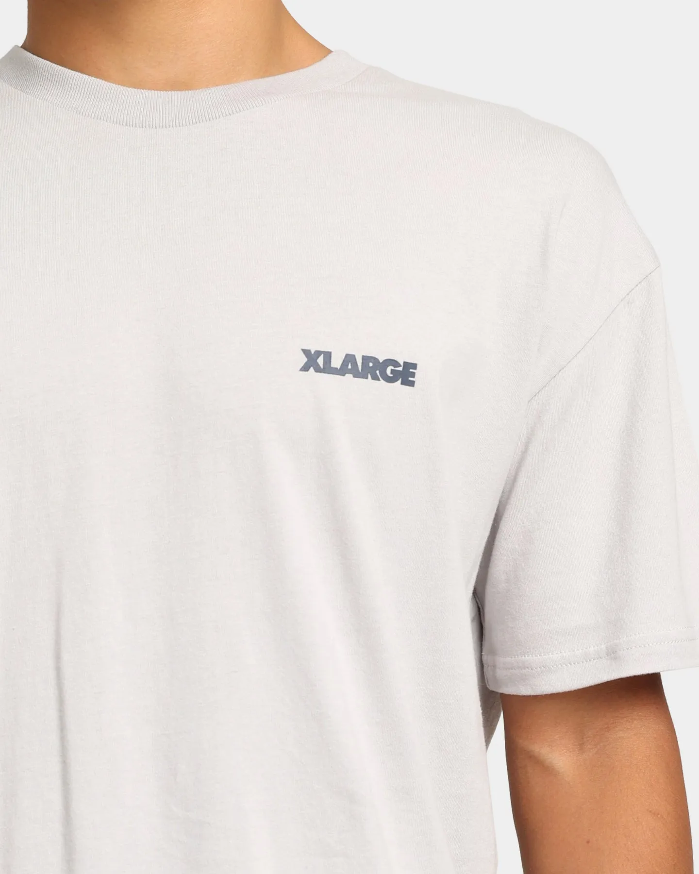 XLARGE 91 Text T-Shirt Grey/Navy