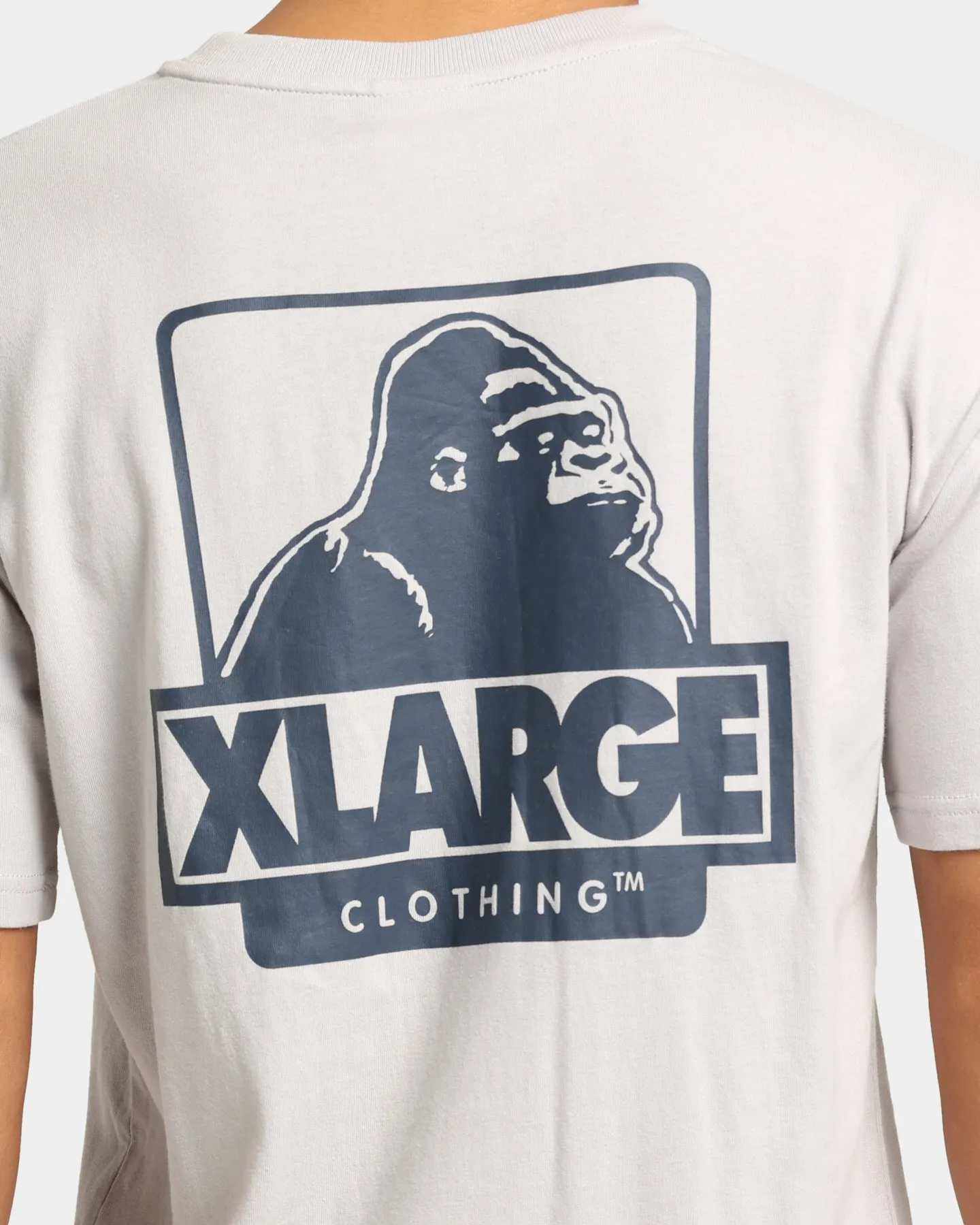 XLARGE 91 Text T-Shirt Grey/Navy